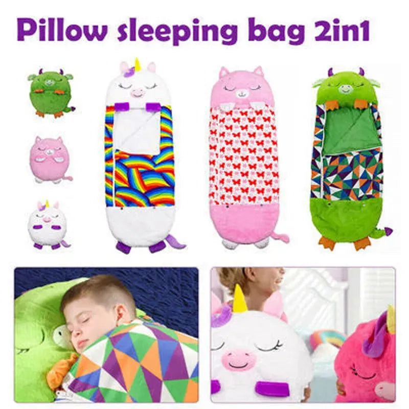 Kids Sleeping Pillow Bag, Soft Sleepy Sack For Kids - Bellarte Enchanté Kids Sleeping Pillow Bag, Soft Sleepy Sack For Kids