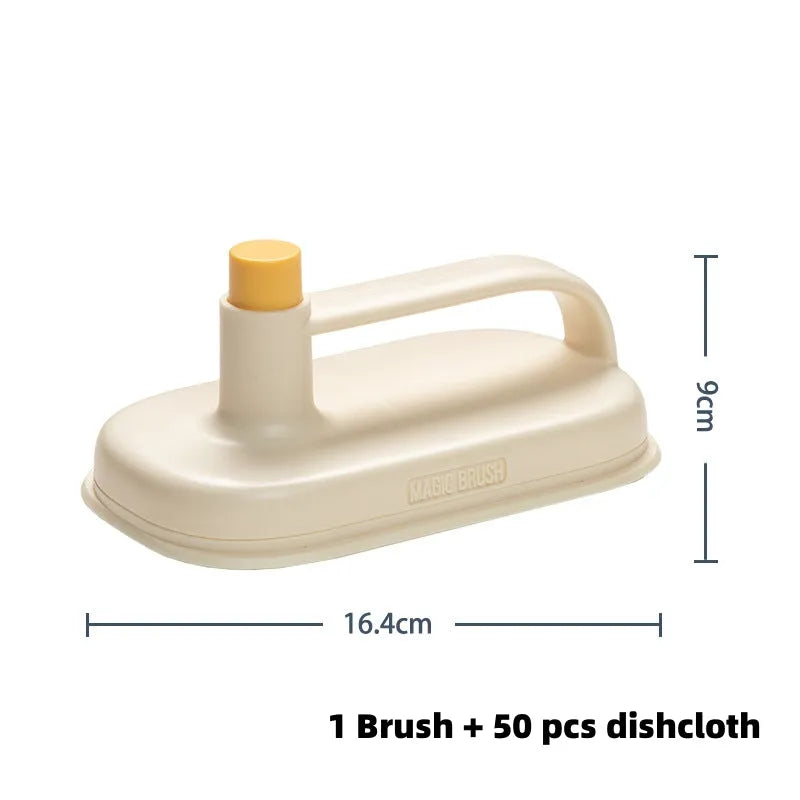 Kitchen Bathroom Toilet Cleaning Magic Brush Glass Wall Cleaning Bath Brush Handle Cleaning Rag Ceramic Window Slot Clean Brush Kitchen Gadgets - Bellarte Enchanté Kitchen Bathroom Toilet Cleaning Magic Brush Glass Wall Cleaning Bath Brush Handle Cleaning Rag Ceramic Window Slot Clean Brush Kitchen Gadgets