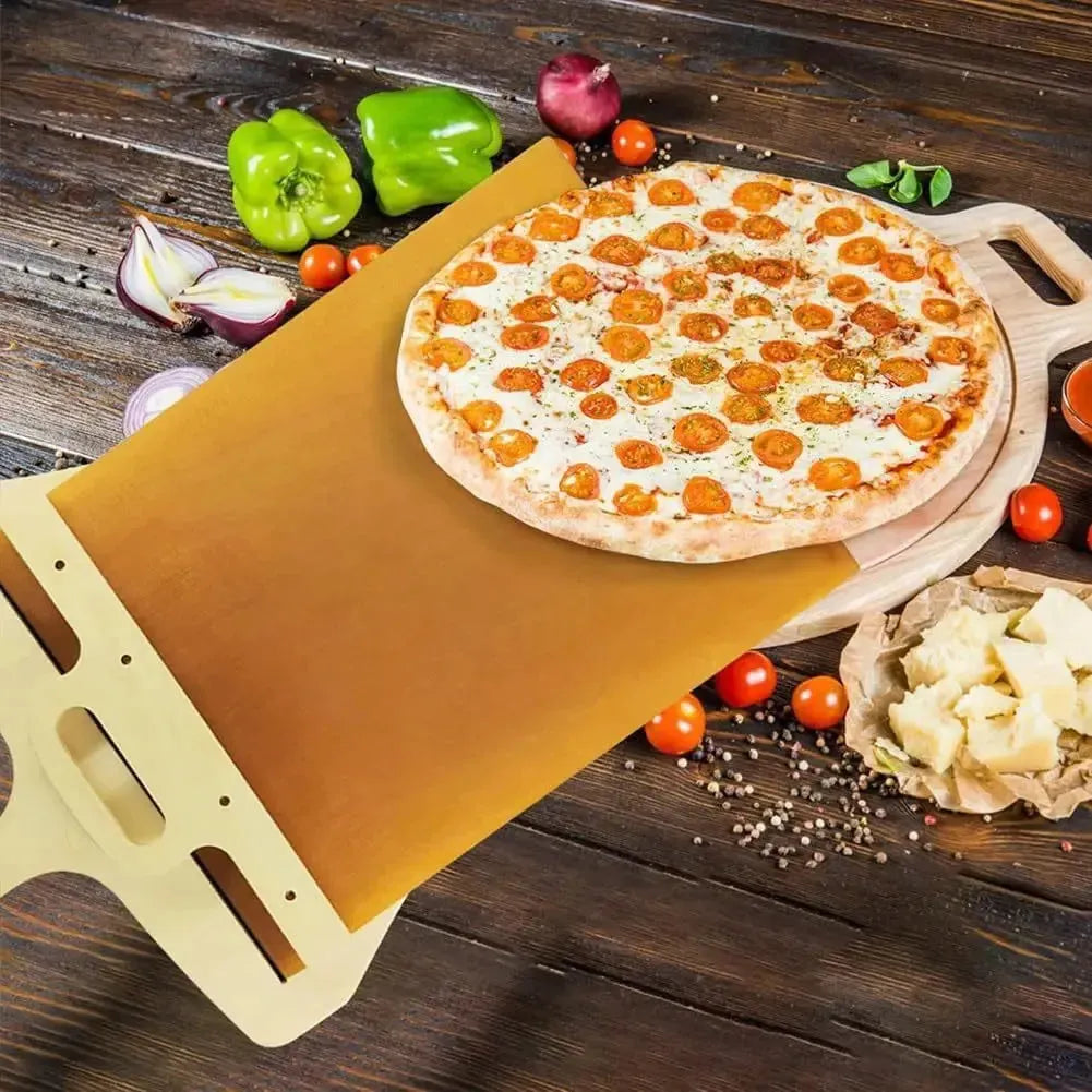 Kitchen Gadgets Sliding Pizza Shovel Non Stick Pizza Smooth Cutting Board Storage Transfer Board Kitchen Baking Tool - Bellarte Enchanté Kitchen Gadgets Sliding Pizza Shovel Non Stick Pizza Smooth Cutting Board Storage Transfer Board Kitchen Baking Tool