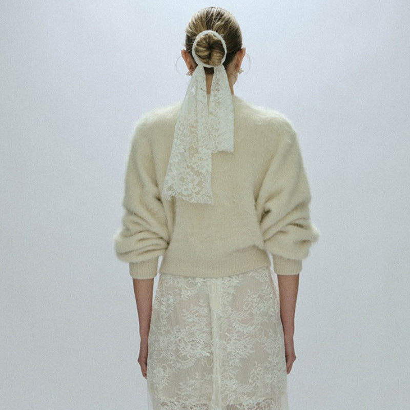 Knitted Round Neck Single-breasted Long Sleeve Cardigan Jacket - Bellarte Enchanté Knitted Round Neck Single-breasted Long Sleeve Cardigan Jacket