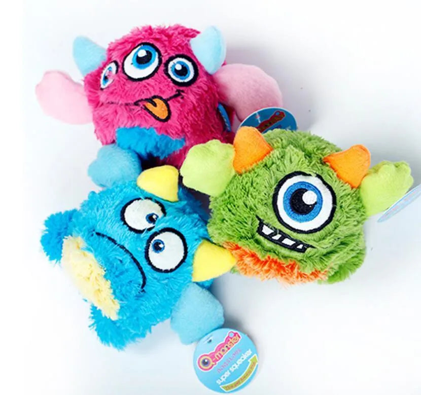 Knock-resistant teeth beautiful velvet bouncy ball vocal toy clean teeth high-elastic pet bouncy ball - Bellarte Enchanté Knock-resistant teeth beautiful velvet bouncy ball vocal toy clean teeth high-elastic pet bouncy ball