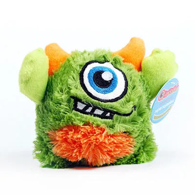 Knock-resistant teeth beautiful velvet bouncy ball vocal toy clean teeth high-elastic pet bouncy ball - Bellarte Enchanté Knock-resistant teeth beautiful velvet bouncy ball vocal toy clean teeth high-elastic pet bouncy ball