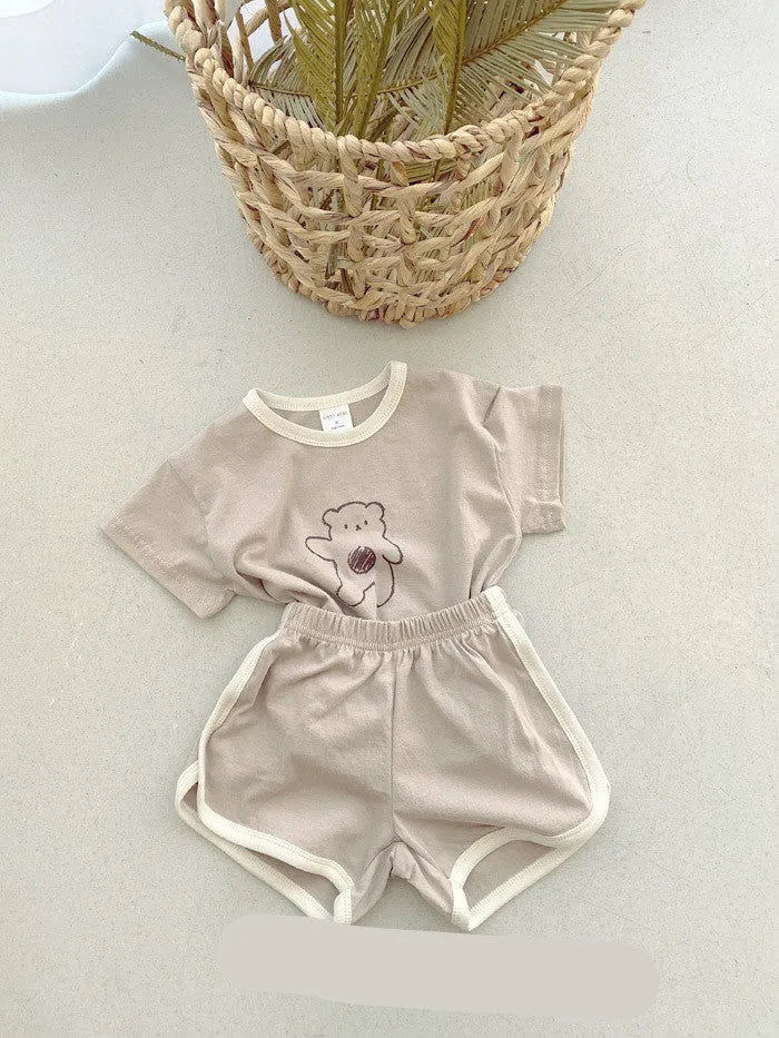 Korean-Inspired Summer Pants Suit for Infants and Children - Bellarte Enchanté Korean-Inspired Summer Pants Suit for Infants and Children