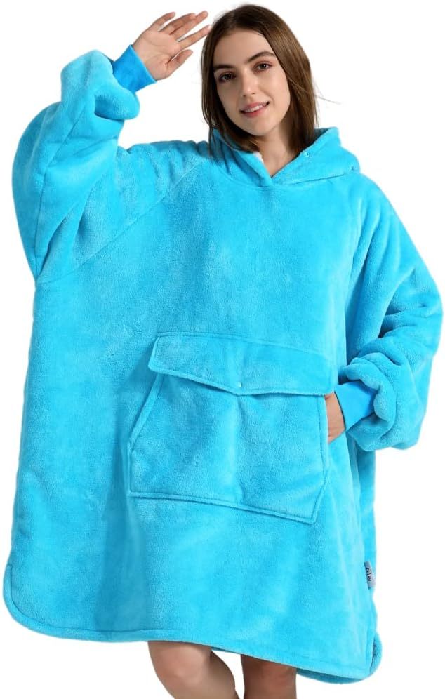 Krifey Wearable Blanket Hoodie, Oversized Sherpa Hooded As Birthday Gifts For Mom Women Girlfriend Men, Cozy Sweatshirt With Giant Pocket - Bellarte Enchanté Krifey Wearable Blanket Hoodie, Oversized Sherpa Hooded As Birthday Gifts For Mom Women Girlfriend Men, Cozy Sweatshirt With Giant Pocket