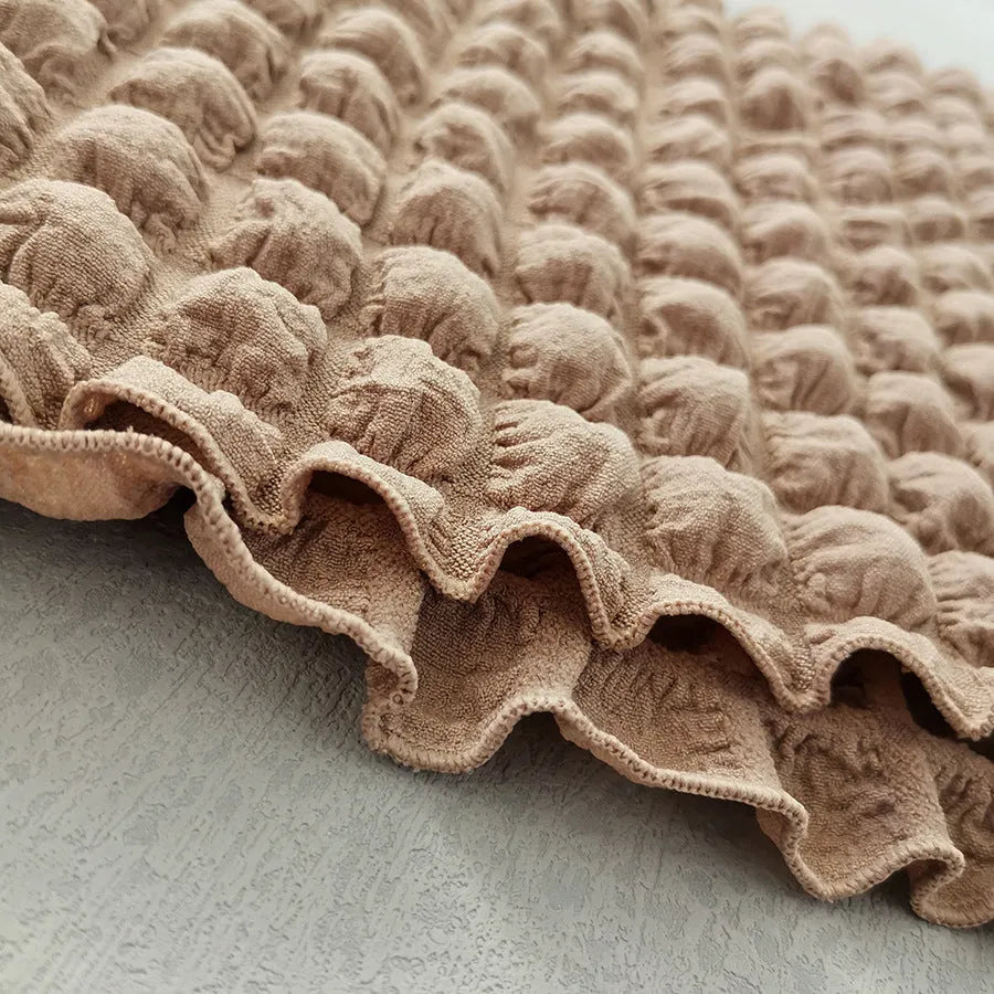 Lace-up Seersucker Three-piece Bikini Women's Swimsuit - Bellarte Enchanté Lace-up Seersucker Three-piece Bikini Women's Swimsuit