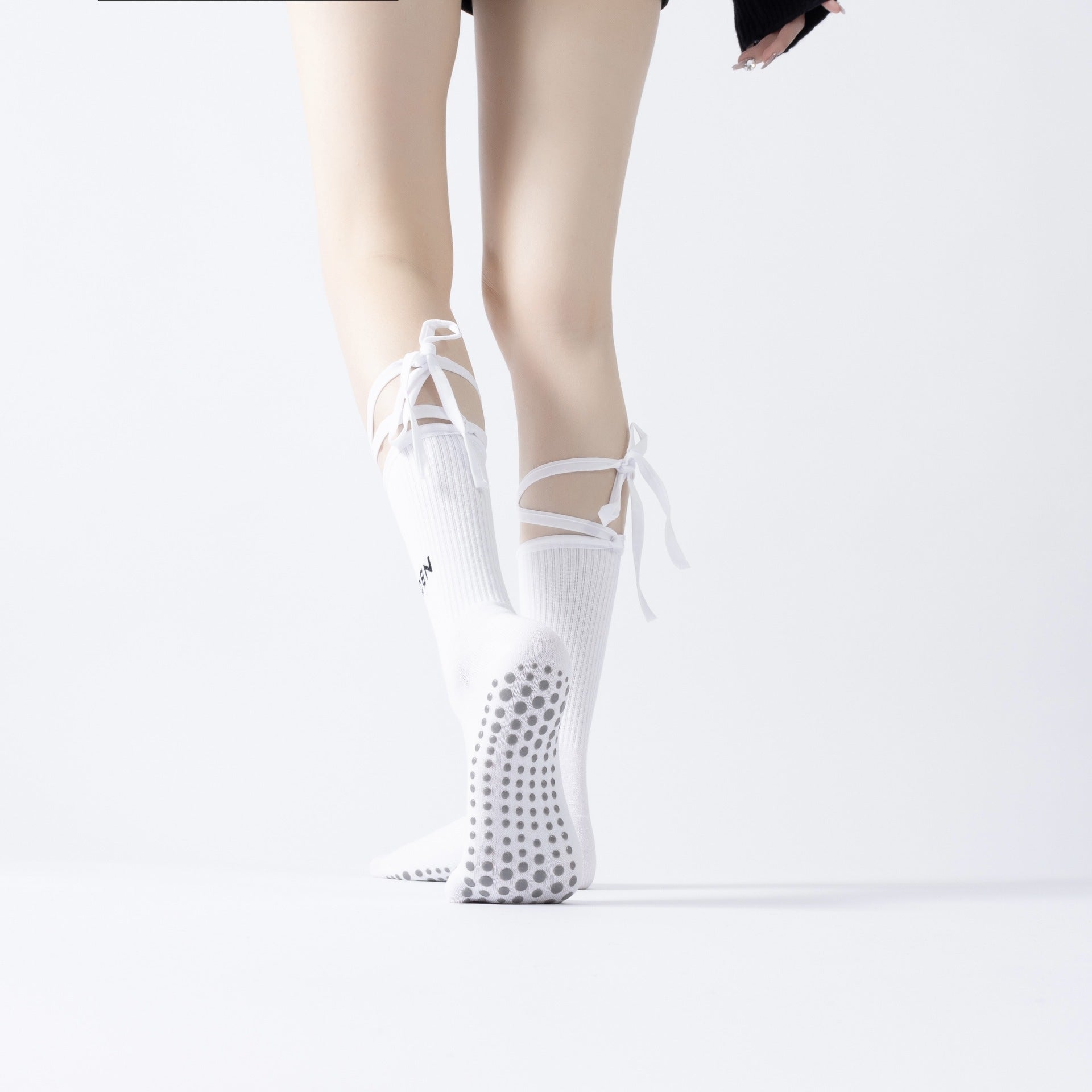 Lace-up Yoga Socks Leg Slimming Sports - Bellarte Enchanté Lace-up Yoga Socks Leg Slimming Sports