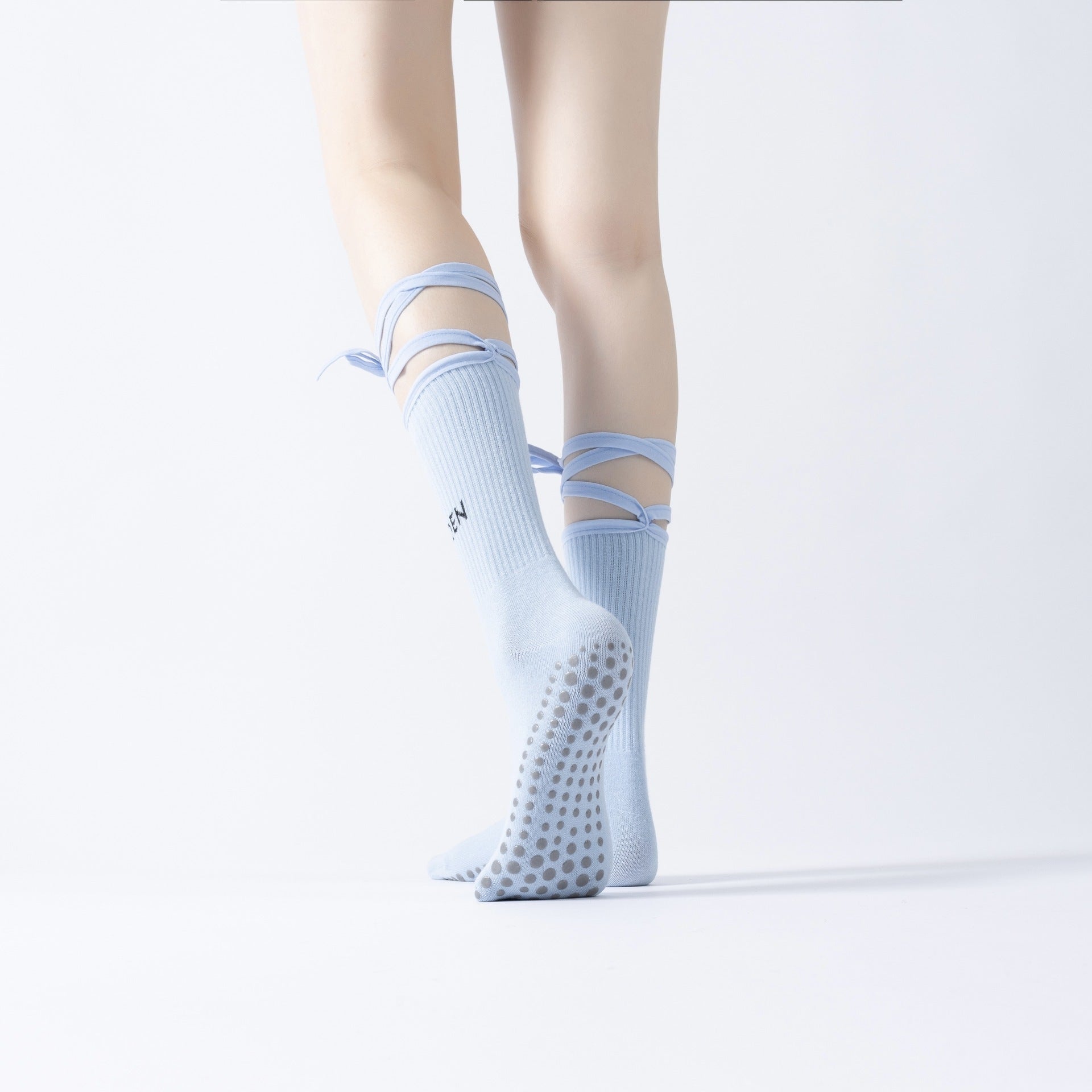 Lace-up Yoga Socks Leg Slimming Sports - Bellarte Enchanté Lace-up Yoga Socks Leg Slimming Sports