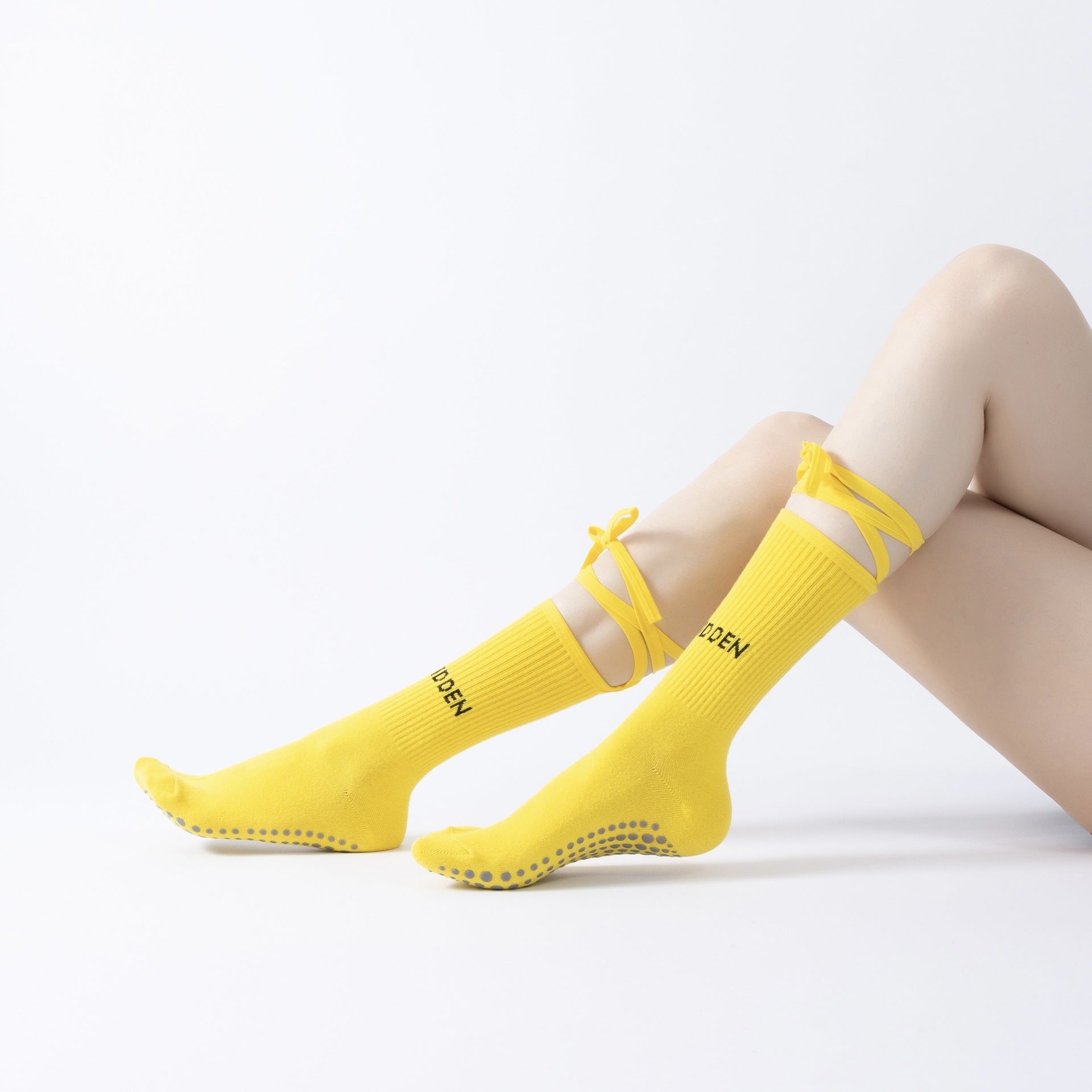 Lace-up Yoga Socks Leg Slimming Sports - Bellarte Enchanté Lace-up Yoga Socks Leg Slimming Sports