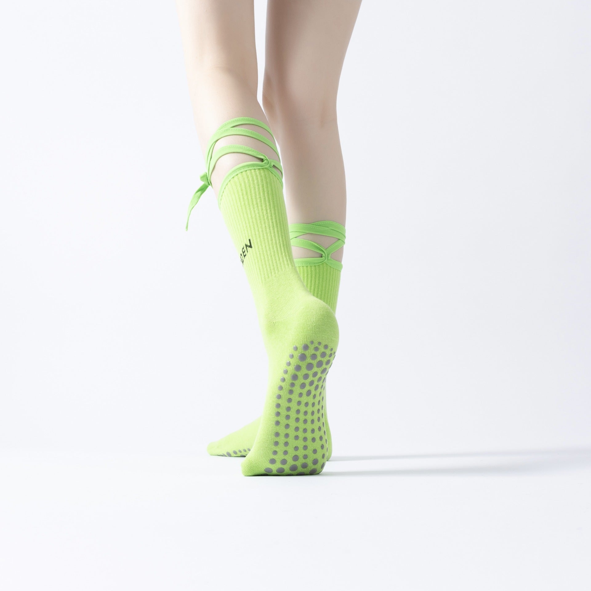 Lace-up Yoga Socks Leg Slimming Sports - Bellarte Enchanté Lace-up Yoga Socks Leg Slimming Sports