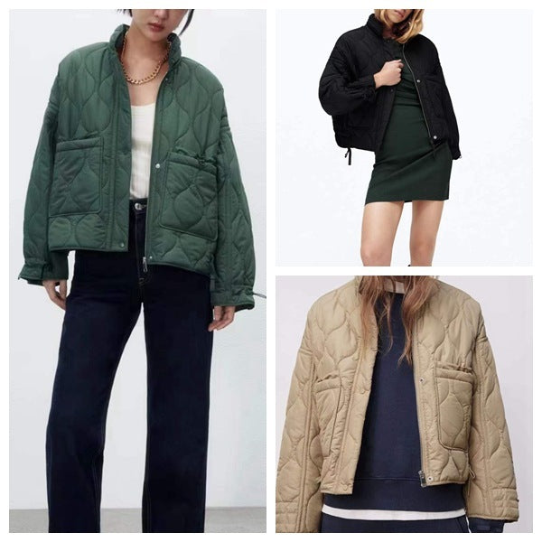 Ladies Warm Short Solid Tricolor Jacket - Bellarte Enchanté Ladies Warm Short Solid Tricolor Jacket