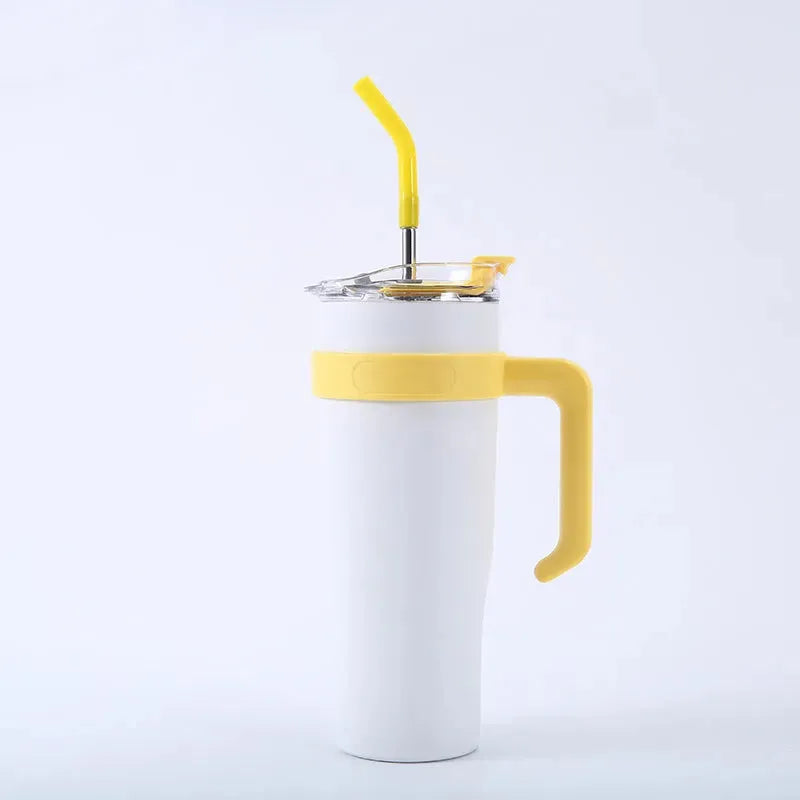 Large Capacity 40oz Large Ice Cup Cup With Straw Hug Cup - Bellarte Enchanté Large Capacity 40oz Large Ice Cup Cup With Straw Hug Cup