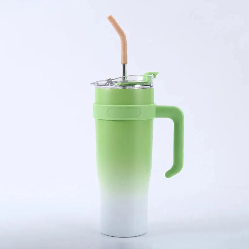 Large Capacity 40oz Large Ice Cup Cup With Straw Hug Cup - Bellarte Enchanté Large Capacity 40oz Large Ice Cup Cup With Straw Hug Cup