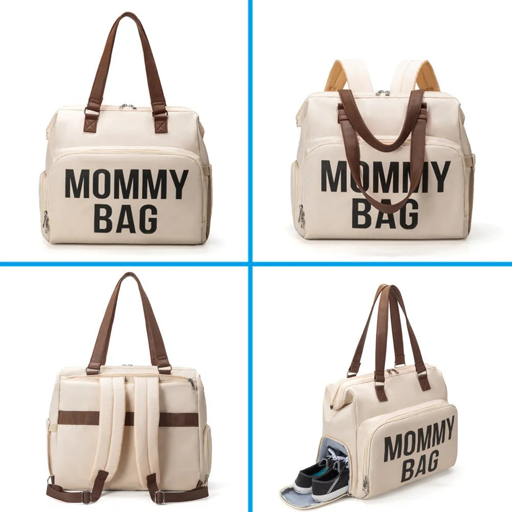 Large Capacity Multifunctional Crossbody Insulated Mummy Bag Backpack - Bellarte Enchanté Large Capacity Multifunctional Crossbody Insulated Mummy Bag Backpack