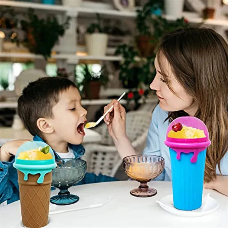 Large Capacity Slushy Cup Squeeze Homemade Ice - Bellarte Enchanté Large Capacity Slushy Cup Squeeze Homemade Ice