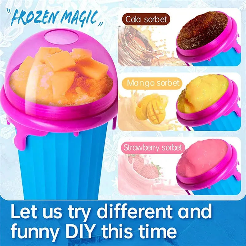 Large Capacity Slushy Cup Squeeze Homemade Ice - Bellarte Enchanté Large Capacity Slushy Cup Squeeze Homemade Ice