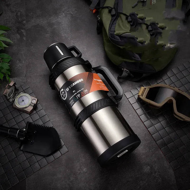 Large Capacity Thermal Water Bottle Carrying Handle - Bellarte Enchanté Large Capacity Thermal Water Bottle Carrying Handle