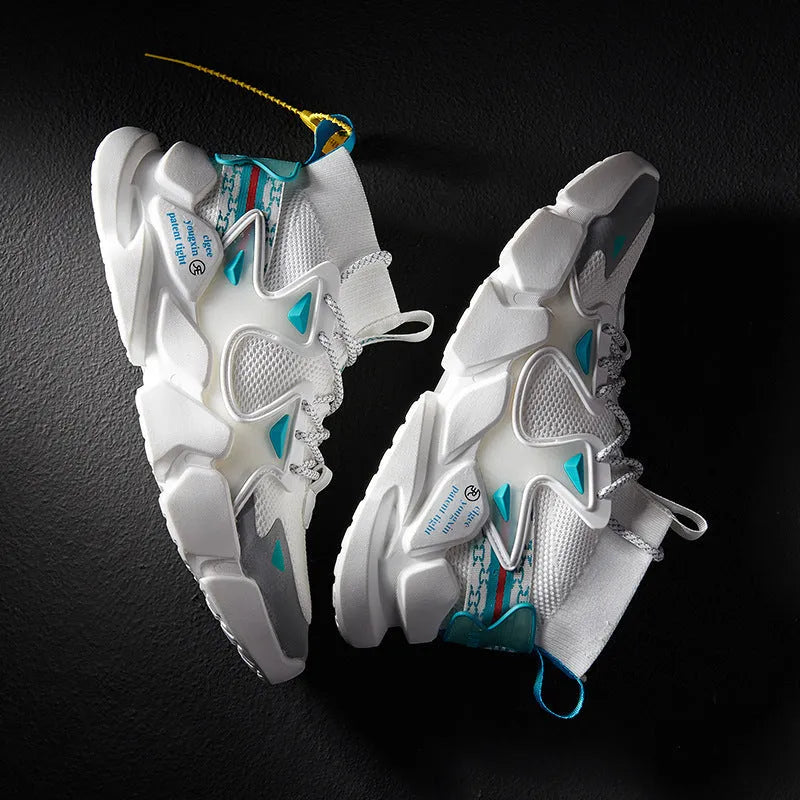 Large Size High Top Basketball Shoes Men Korean Version Of The Trend - Bellarte Enchanté Large Size High Top Basketball Shoes Men Korean Version Of The Trend