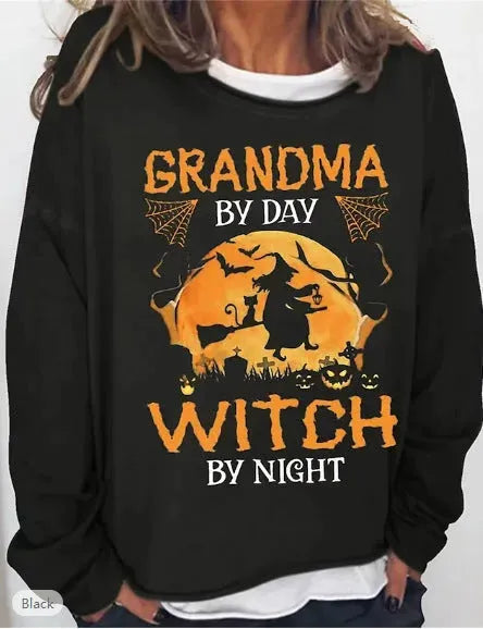 Large Size Sweater Round Neck Printed Letters Loose - Bellarte Enchanté Large Size Sweater Round Neck Printed Letters Loose