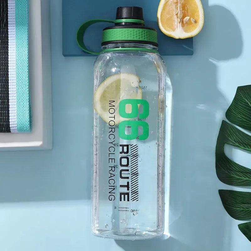Large Water Bottle Outdoor Portable Sports Fitness Plastic Water Cup - Bellarte Enchanté Large Water Bottle Outdoor Portable Sports Fitness Plastic Water Cup