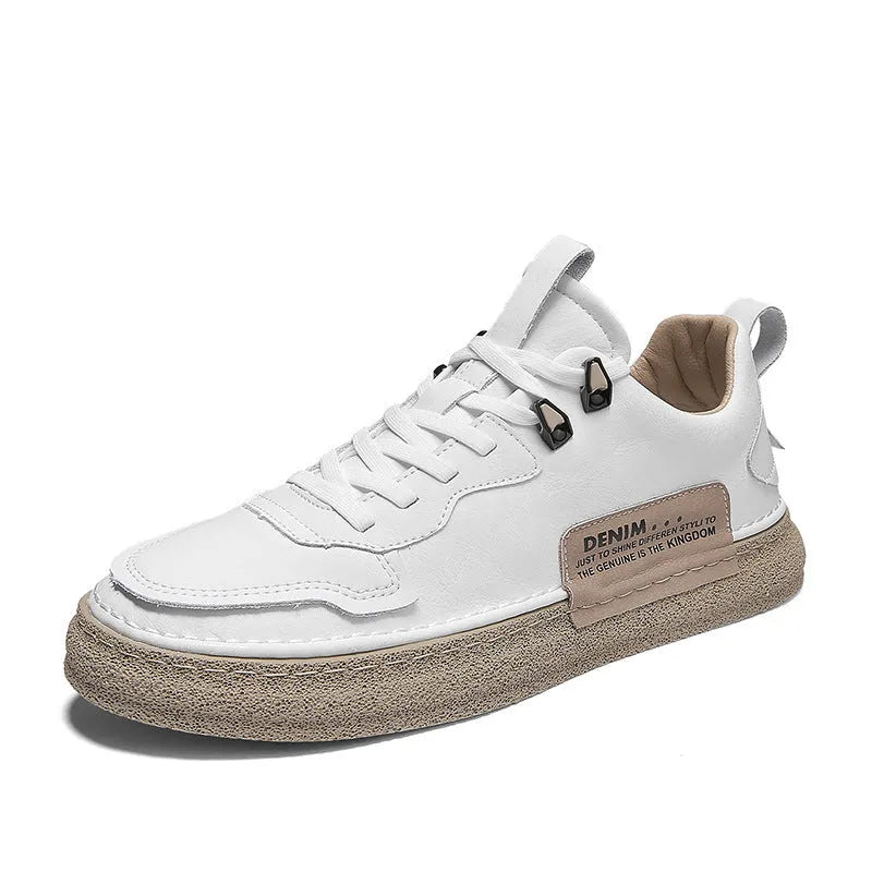 Leather Men's Versatile Casual Sneakers - Bellarte Enchanté Leather Men's Versatile Casual Sneakers
