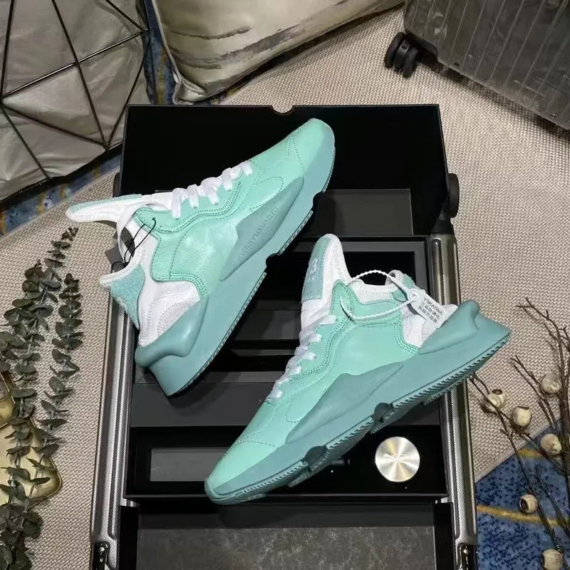 Leather Perforated Breathable Casual Wear-resistant Running Shoes - Bellarte Enchanté Leather Perforated Breathable Casual Wear-resistant Running Shoes