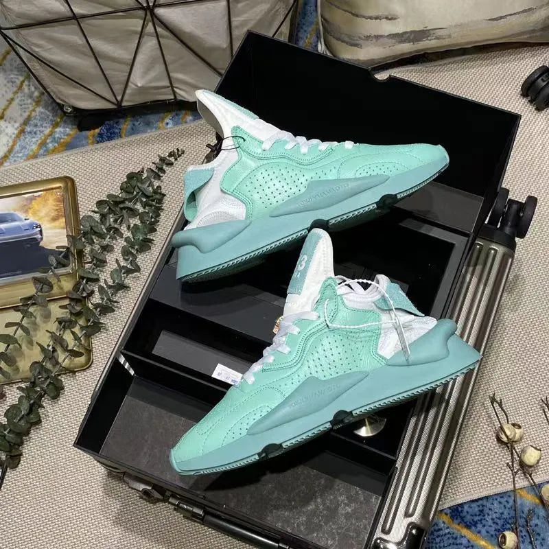 Leather Perforated Breathable Casual Wear-resistant Running Shoes - Bellarte Enchanté Leather Perforated Breathable Casual Wear-resistant Running Shoes