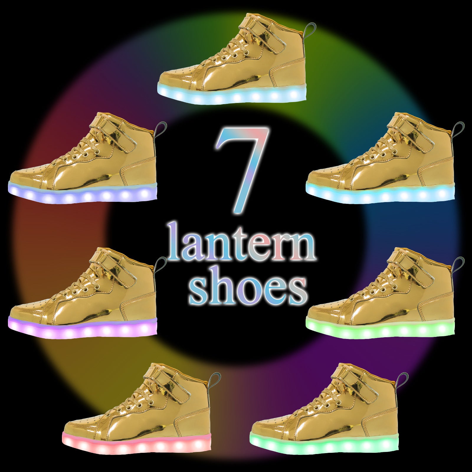 LED Lamp High-top Board Shoe Light Shoes Charging Dancing Shoes - Bellarte Enchanté LED Lamp High-top Board Shoe Light Shoes Charging Dancing Shoes