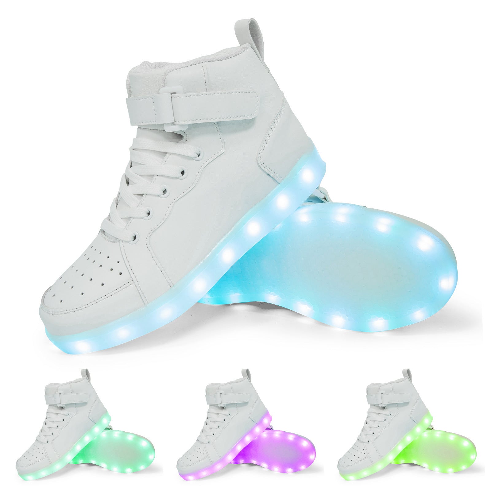 LED Lamp High-top Board Shoe Light Shoes Charging Dancing Shoes - Bellarte Enchanté LED Lamp High-top Board Shoe Light Shoes Charging Dancing Shoes