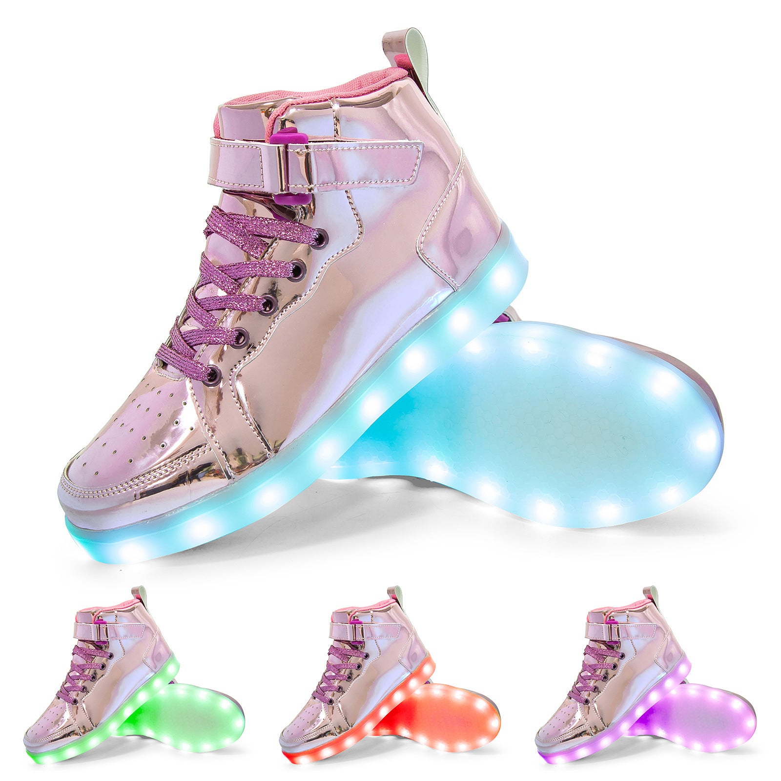 LED Lamp High-top Board Shoe Light Shoes Charging Dancing Shoes - Bellarte Enchanté LED Lamp High-top Board Shoe Light Shoes Charging Dancing Shoes
