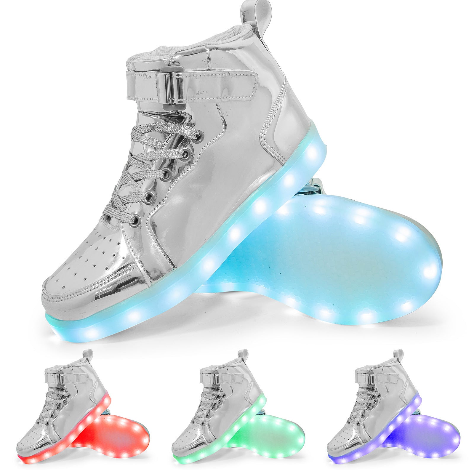LED Lamp High-top Board Shoe Light Shoes Charging Dancing Shoes - Bellarte Enchanté LED Lamp High-top Board Shoe Light Shoes Charging Dancing Shoes