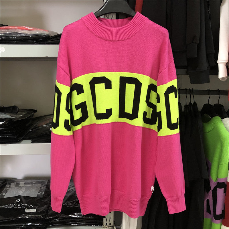 Letter loose sweater - Bellarte Enchanté Letter loose sweater