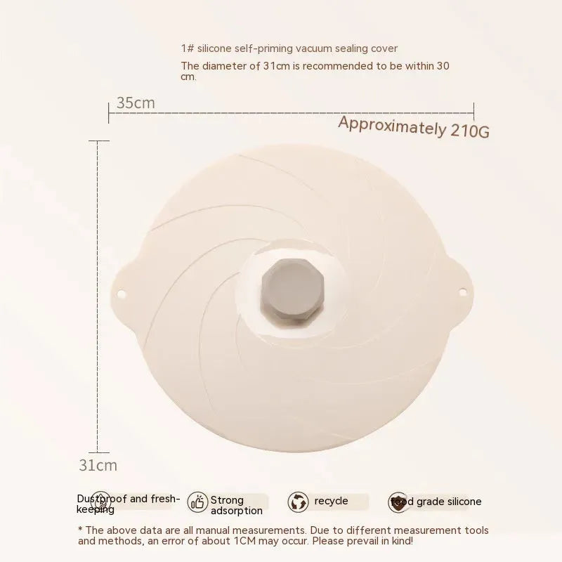 Lid For Airtight Container Vacuum Self-priming Seal Kitchen Gadgets - Bellarte Enchanté Lid For Airtight Container Vacuum Self-priming Seal Kitchen Gadgets