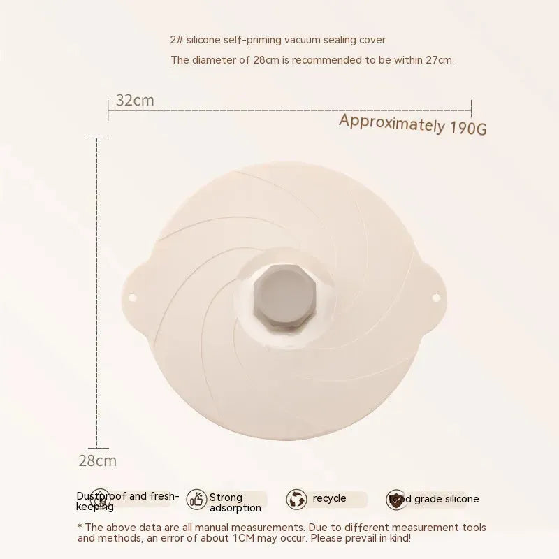 Lid For Airtight Container Vacuum Self-priming Seal Kitchen Gadgets - Bellarte Enchanté Lid For Airtight Container Vacuum Self-priming Seal Kitchen Gadgets