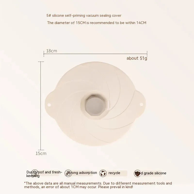 Lid For Airtight Container Vacuum Self-priming Seal Kitchen Gadgets - Bellarte Enchanté Lid For Airtight Container Vacuum Self-priming Seal Kitchen Gadgets