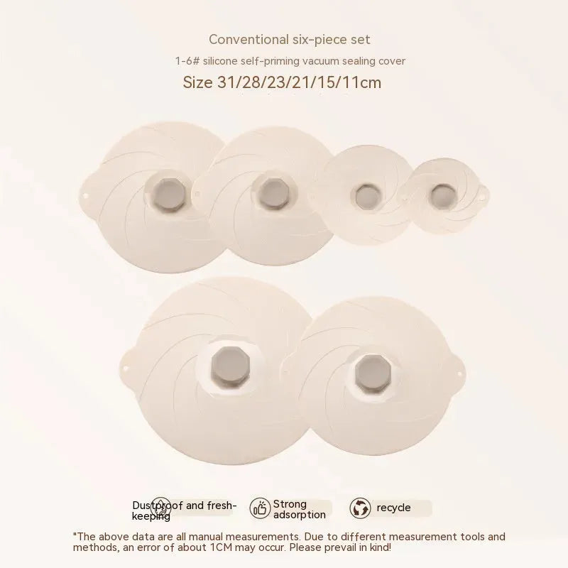 Lid For Airtight Container Vacuum Self-priming Seal Kitchen Gadgets - Bellarte Enchanté Lid For Airtight Container Vacuum Self-priming Seal Kitchen Gadgets