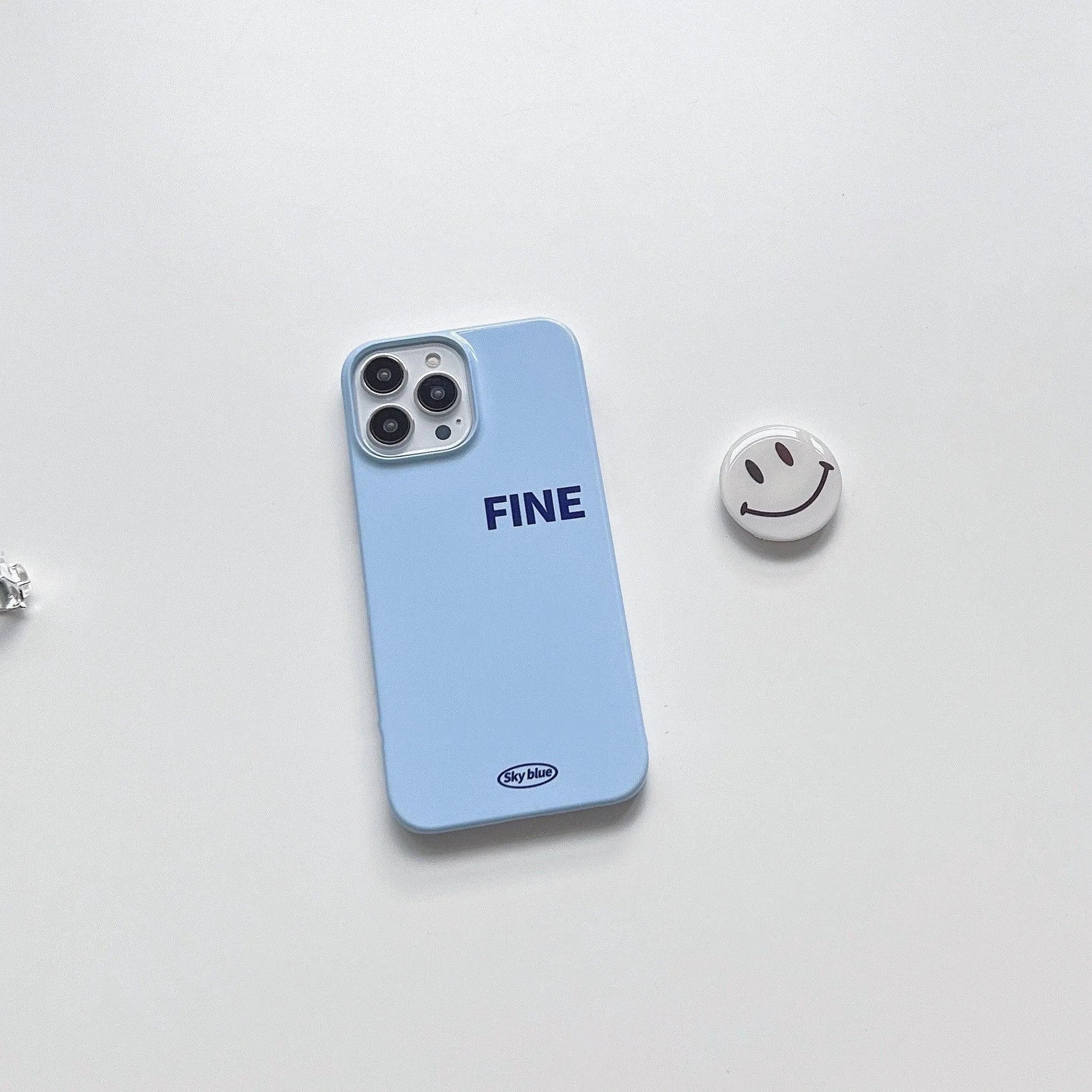 Light Blue Film Bracket Phone Case - Bellarte Enchanté Light Blue Film Bracket Phone Case