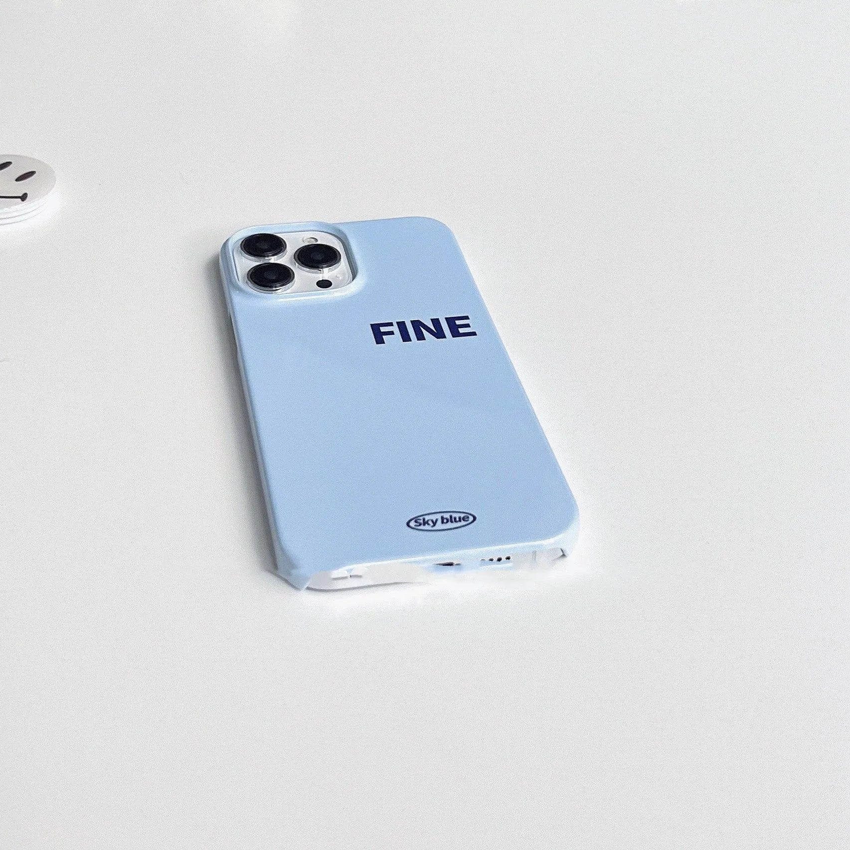 Light Blue Film Bracket Phone Case - Bellarte Enchanté Light Blue Film Bracket Phone Case