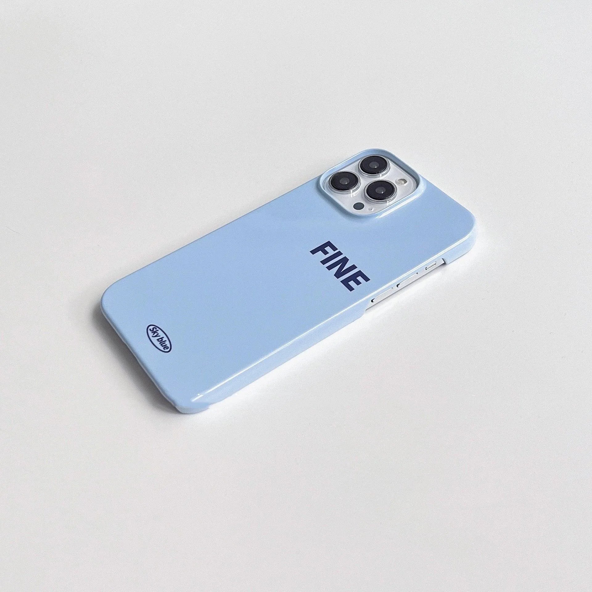 Light Blue Film Bracket Phone Case - Bellarte Enchanté Light Blue Film Bracket Phone Case