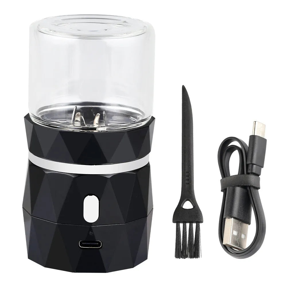Light Electric Smoke Grinder Herbal Stainless Steel - Bellarte Enchanté Light Electric Smoke Grinder Herbal Stainless Steel