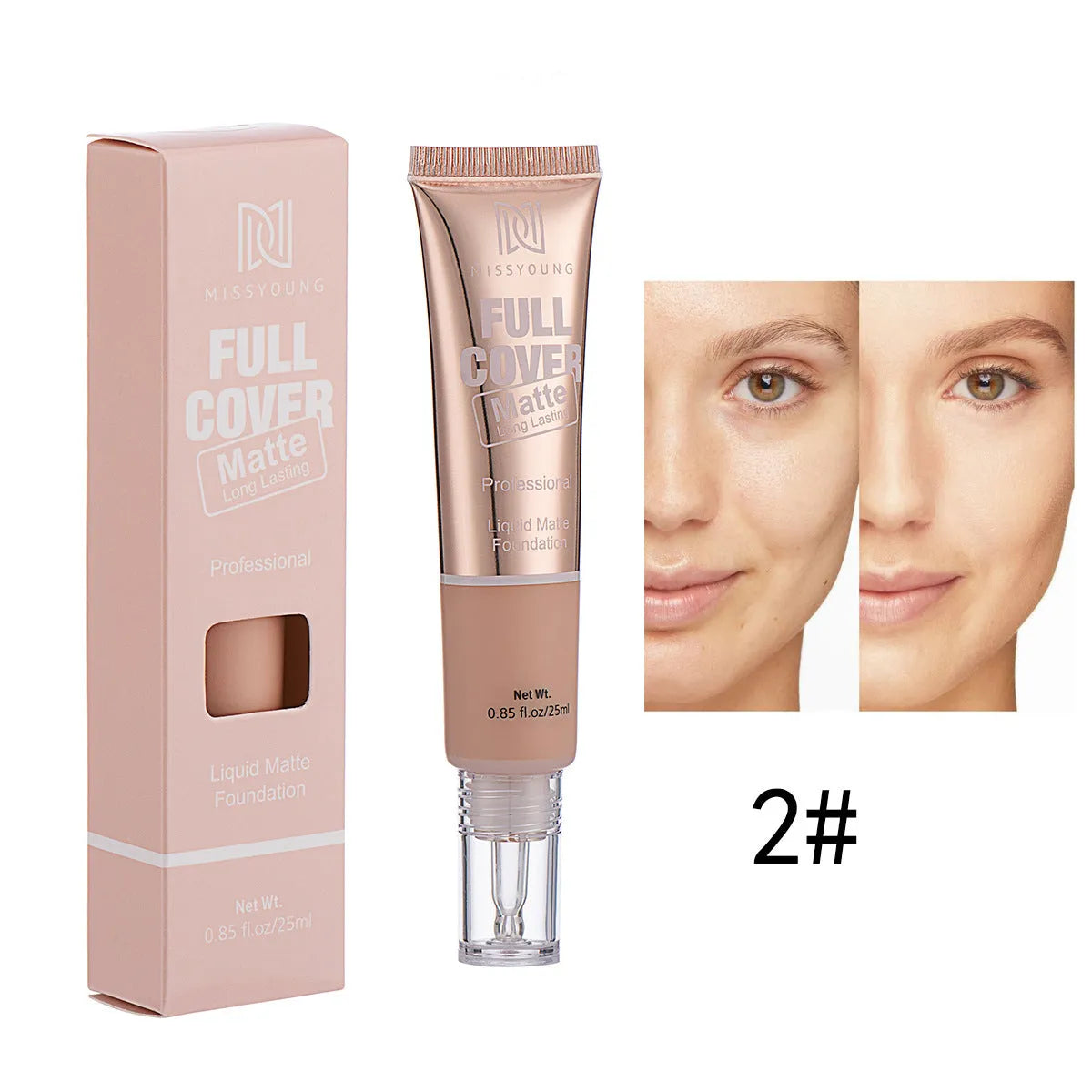 Lightweight Breathable Concealer Matte Liquid Foundation - Bellarte Enchanté Lightweight Breathable Concealer Matte Liquid Foundation