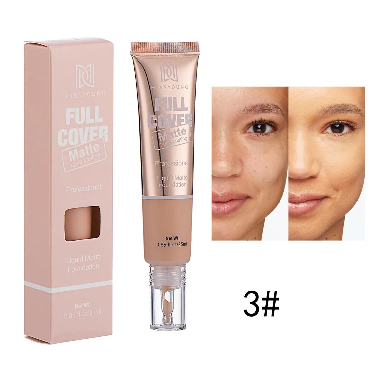 Lightweight Breathable Concealer Matte Liquid Foundation - Bellarte Enchanté Lightweight Breathable Concealer Matte Liquid Foundation