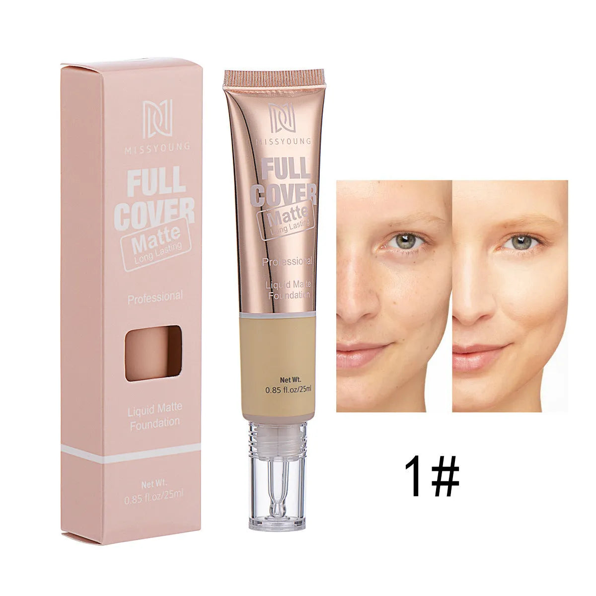 Lightweight Breathable Concealer Matte Liquid Foundation - Bellarte Enchanté Lightweight Breathable Concealer Matte Liquid Foundation