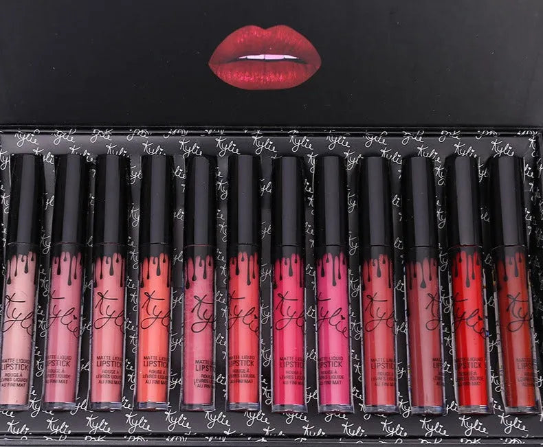Lip Gloss 12 Bows Set Liquid Lipstick - Bellarte Enchanté Lip Gloss 12 Bows Set Liquid Lipstick