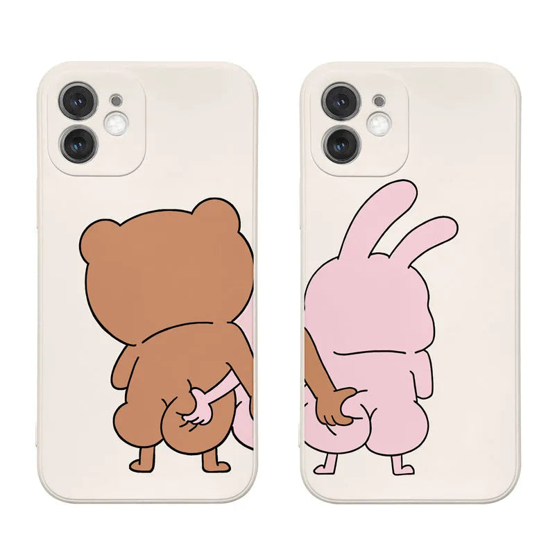 Little Bear Rabbit Cartoon Phone Case - Bellarte Enchanté Little Bear Rabbit Cartoon Phone Case