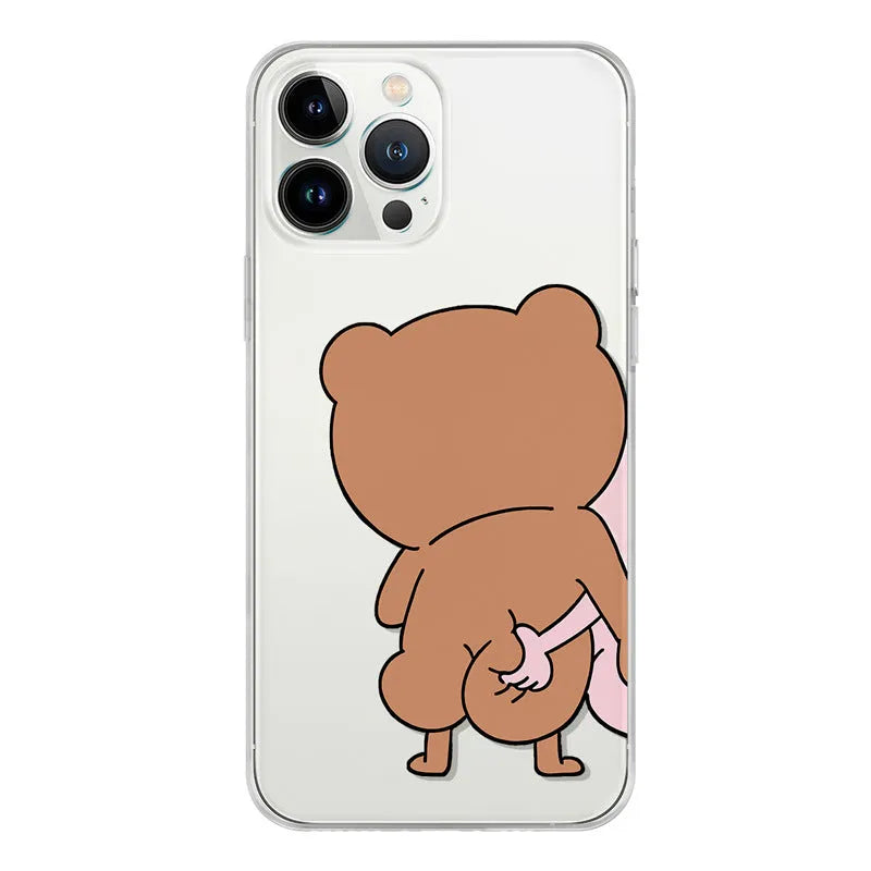 Little Bear Rabbit Cartoon Phone Case - Bellarte Enchanté Little Bear Rabbit Cartoon Phone Case