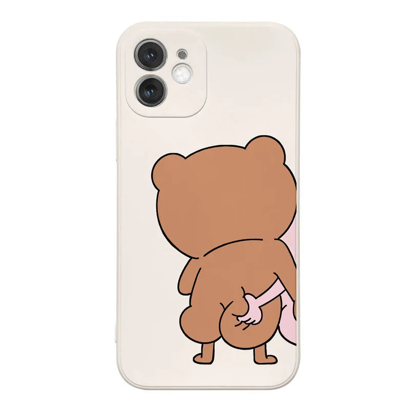 Little Bear Rabbit Cartoon Phone Case - Bellarte Enchanté Little Bear Rabbit Cartoon Phone Case