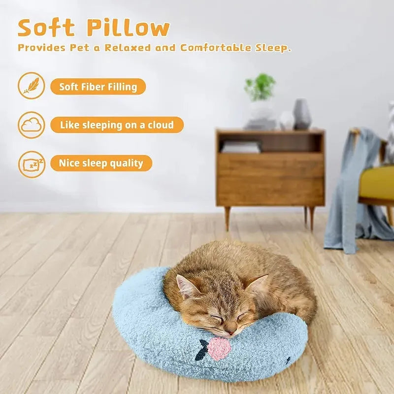 Little Pillow For Cats Fashion Neck Protector Deep Sleep Puppy U-Shaped Pillow Pets Pillow Kitten Headrest Dog Sleeping Pillow Pet Products - Bellarte Enchanté Little Pillow For Cats Fashion Neck Protector Deep Sleep Puppy U-Shaped Pillow Pets Pillow Kitten Headrest Dog Sleeping Pillow Pet Products