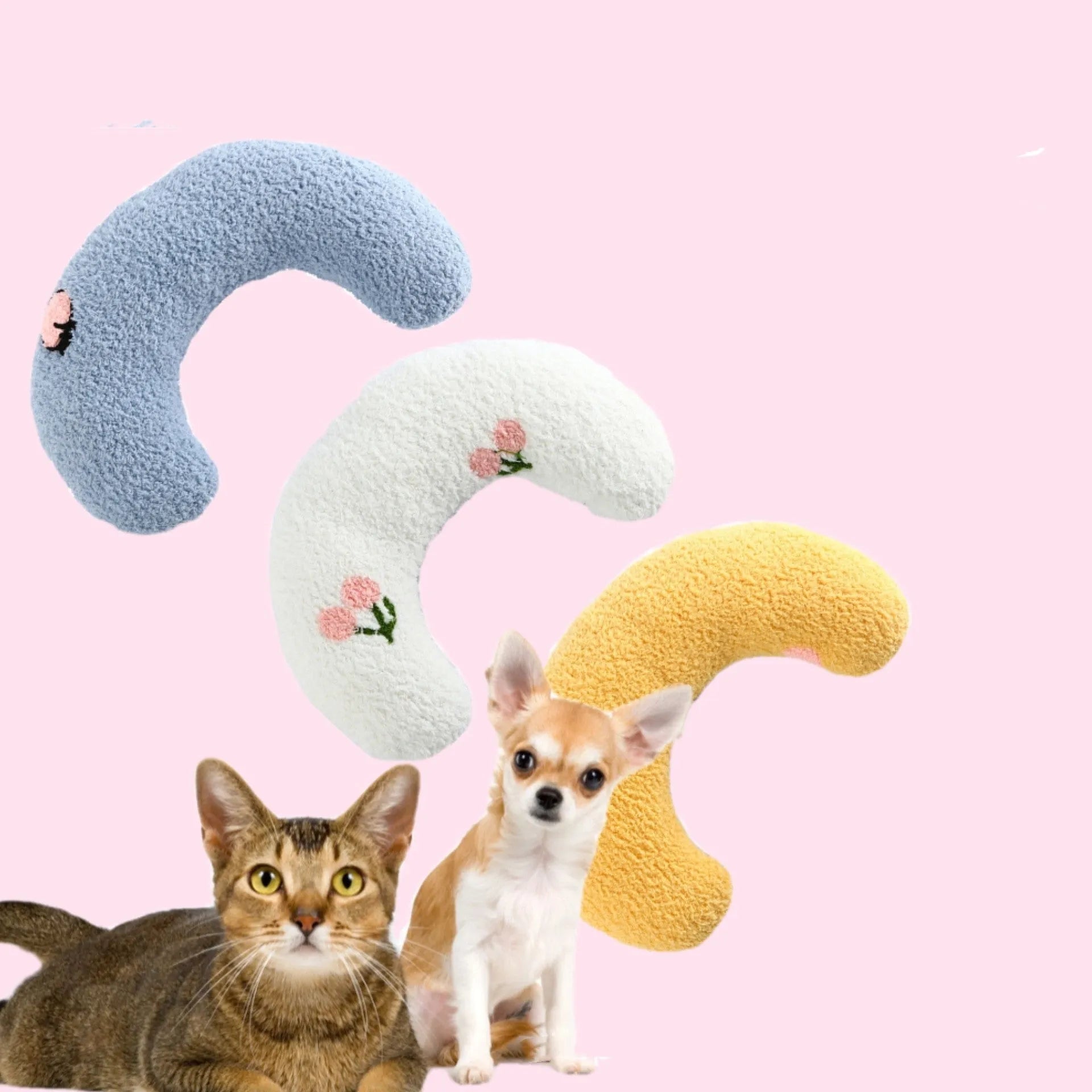 Little Pillow For Cats Fashion Neck Protector Deep Sleep Puppy U-Shaped Pillow Pets Pillow Kitten Headrest Dog Sleeping Pillow Pet Products - Bellarte Enchanté Little Pillow For Cats Fashion Neck Protector Deep Sleep Puppy U-Shaped Pillow Pets Pillow Kitten Headrest Dog Sleeping Pillow Pet Products