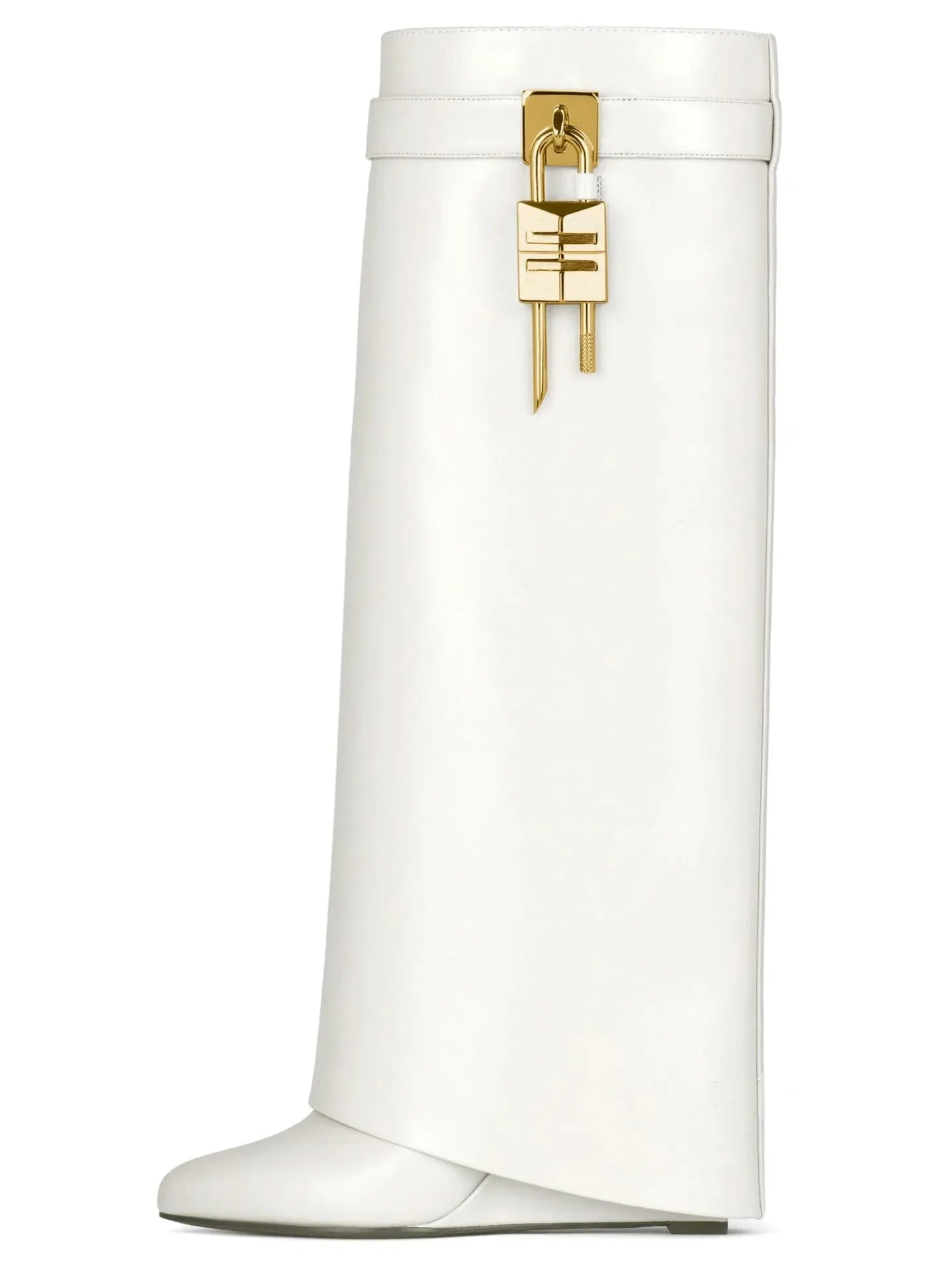 Lock Wedge Female Boots High Heel Pointed Toe - Bellarte Enchanté Lock Wedge Female Boots High Heel Pointed Toe