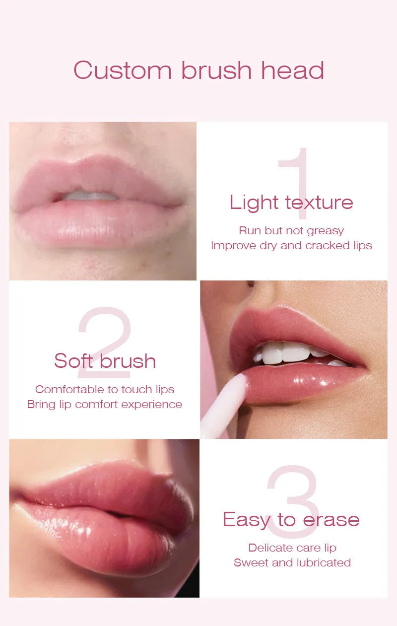 Long-acting Water Locking Rose Petals Moisturizing And Nourishing Lip Gloss Lip Gloss - Bellarte Enchanté Long-acting Water Locking Rose Petals Moisturizing And Nourishing Lip Gloss Lip Gloss